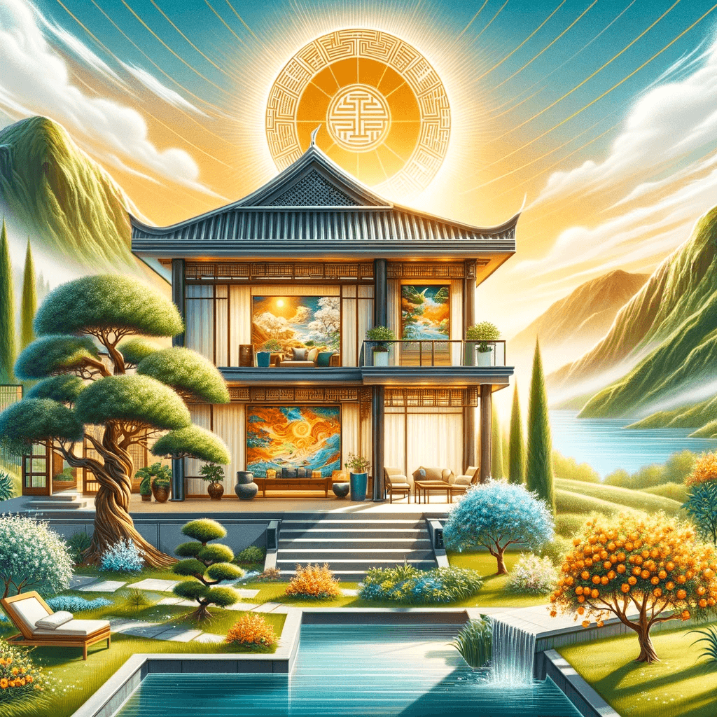 wealth feng shui house